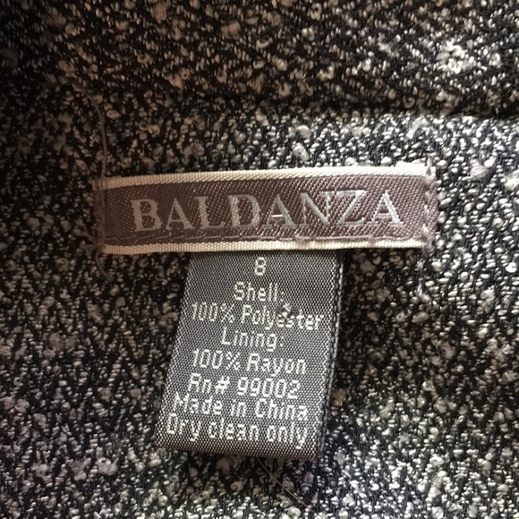 Baldanza Gray Tailored Blazer Size 8 - Picture 9 of 9